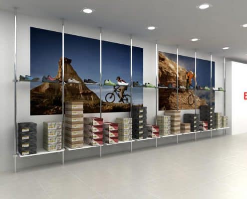 Mural de lamas para tienda de deportes