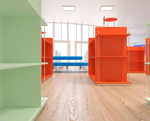 Estanterías para tienda de regalos