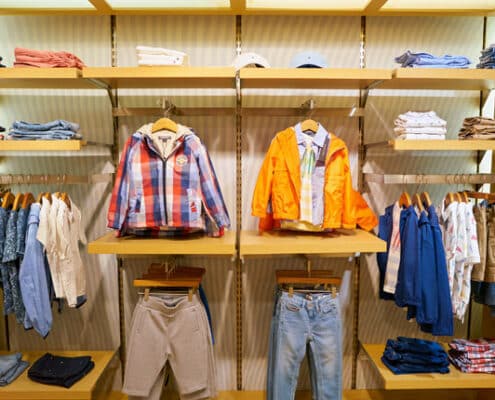 sistema cremallera tiendas de ropa