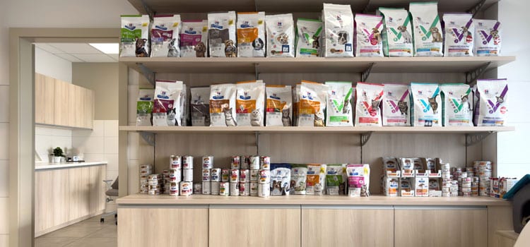 estanterias clinica veterinaria